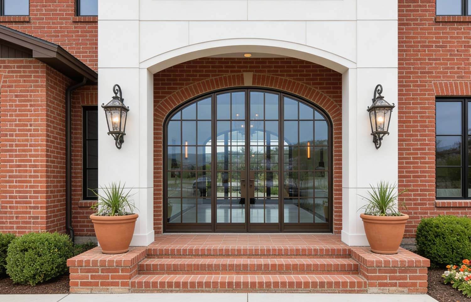 Arched Glass Door